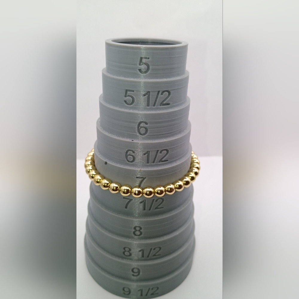 Men's White Howlite & Gold Beaded Bracelet Set - Picture 3 of 4